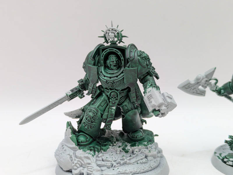 Warhammer 40k: Space Marines Dark Angels Terminator Captain and Librarian (AE098)