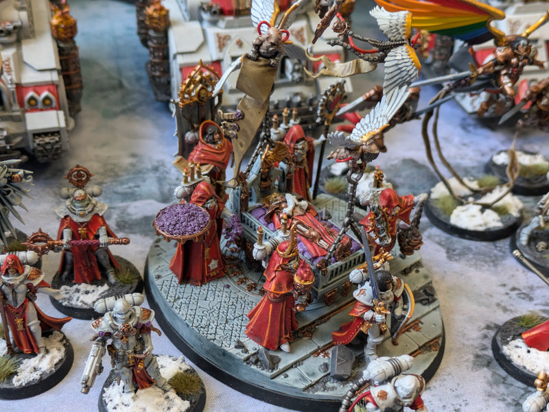 Warhammer 40k: LARGE Adepta Sororitas Army - Well Painted (AB456)