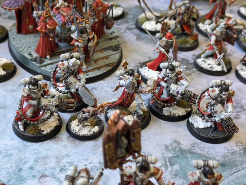 Warhammer 40k: LARGE Adepta Sororitas Army - Well Painted (AB456)