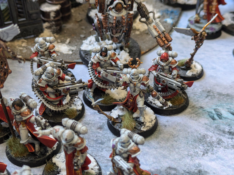 Warhammer 40k: LARGE Adepta Sororitas Army - Well Painted (AB456)