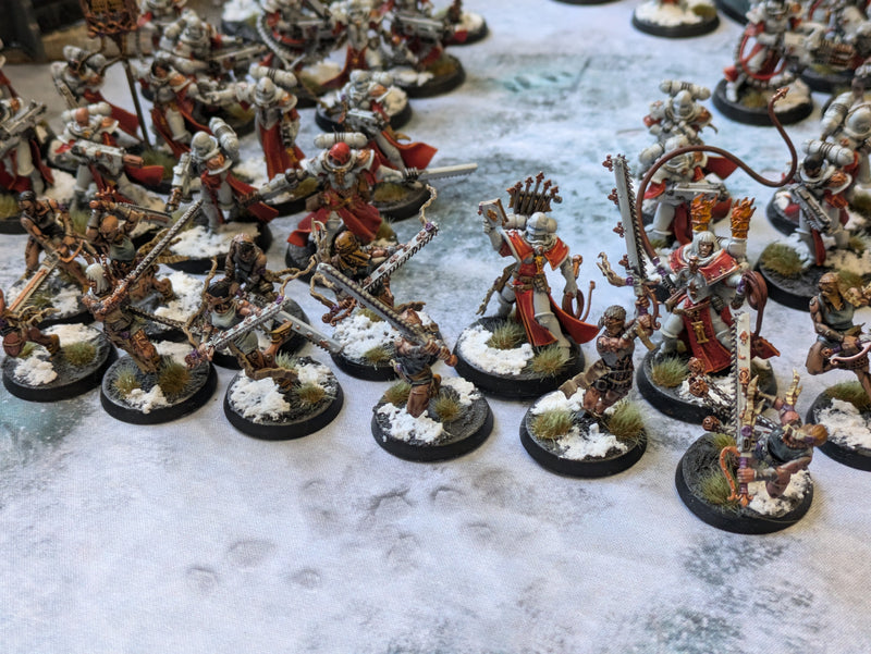 Warhammer 40k: LARGE Adepta Sororitas Army - Well Painted (AB456)