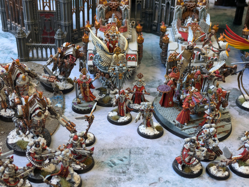 Warhammer 40k: LARGE Adepta Sororitas Army - Well Painted (AB456)