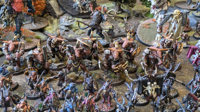 Warhammer Age of Sigmar/Old World: Beautifully Painted Beastmen Army (AB458)