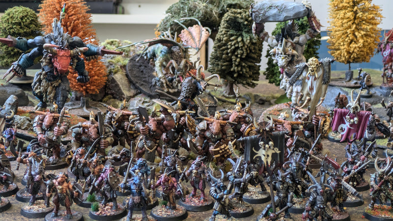 Warhammer Age of Sigmar/Old World: Beautifully Painted Beastmen Army (AB458)