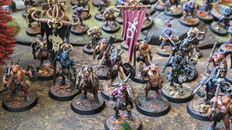 Warhammer Age of Sigmar/Old World: Beautifully Painted Beastmen Army (AB458)