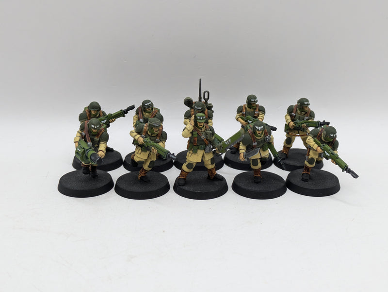 Warhammer 40K: Astra Militarum Cadian Shock Troops - Well Painted (AZ069)
