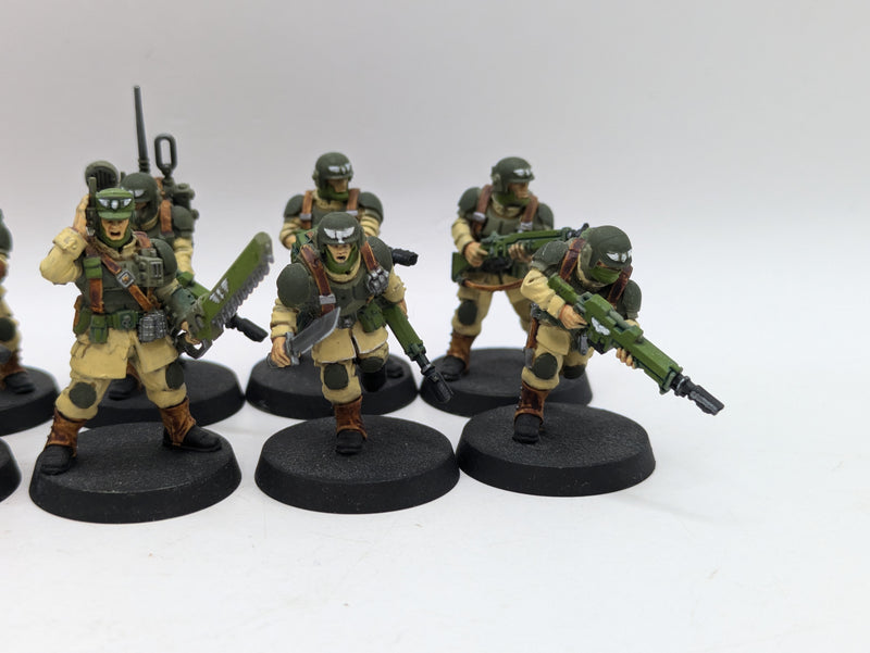 Warhammer 40K: Astra Militarum Cadian Shock Troops - Well Painted (AZ069)