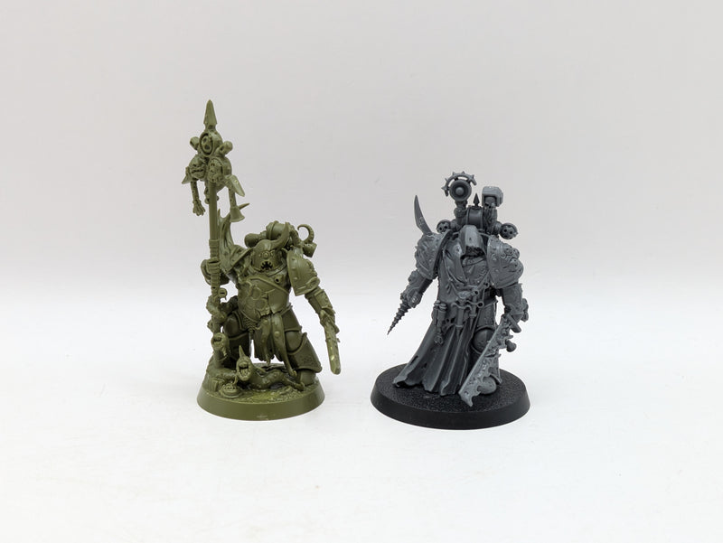 Warhammer 40k: Death Guard Heroes Icon Bearer and Nauseous Rotbone (AN009)