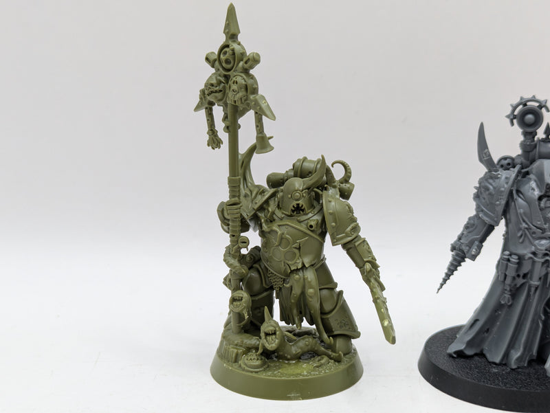 Warhammer 40k: Death Guard Heroes Icon Bearer and Nauseous Rotbone (AN009)