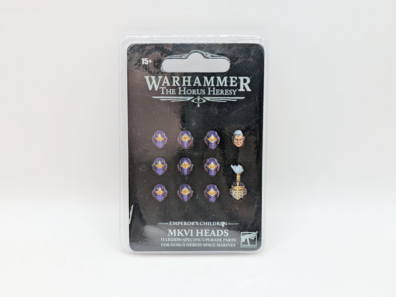 Warhammer Horus Heresy: Space Marine Emperors Children MKVI Heads (AQ002)