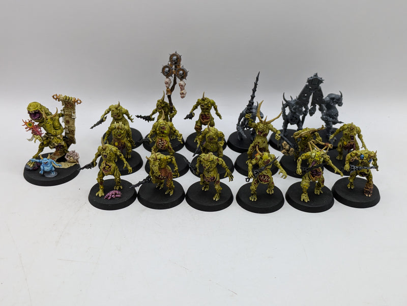 Warhammer 40k: Daemons of Chaos Nurgle Plaguebearers and Spoilpox Scrivener (BC054)