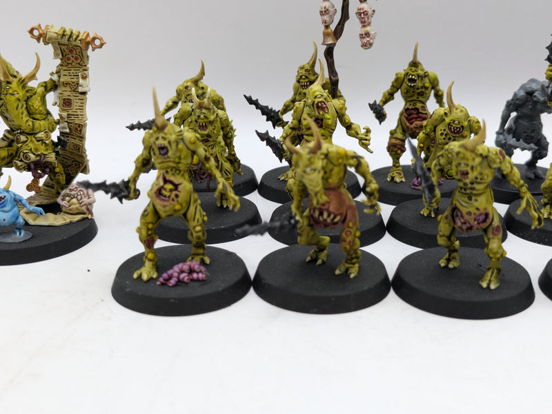 Warhammer 40k: Daemons of Chaos Nurgle Plaguebearers and Spoilpox Scrivener (BC054)