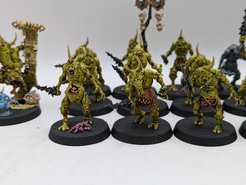 Warhammer 40k: Daemons of Chaos Nurgle Plaguebearers and Spoilpox Scrivener (BC054)