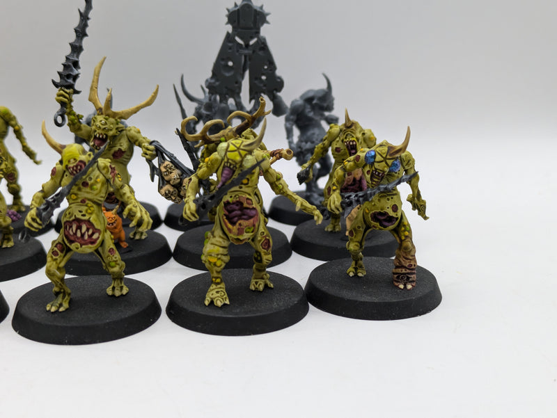 Warhammer 40k: Daemons of Chaos Nurgle Plaguebearers and Spoilpox Scrivener (BC054)