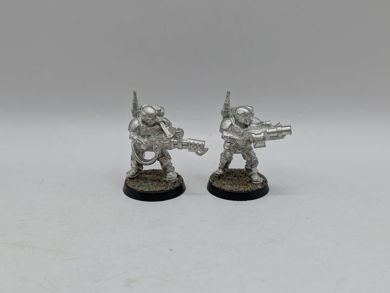 Warhammer 40k: Astra Militarum Metal Kasrkin Flamer and Grenade Launcher (AE093)
