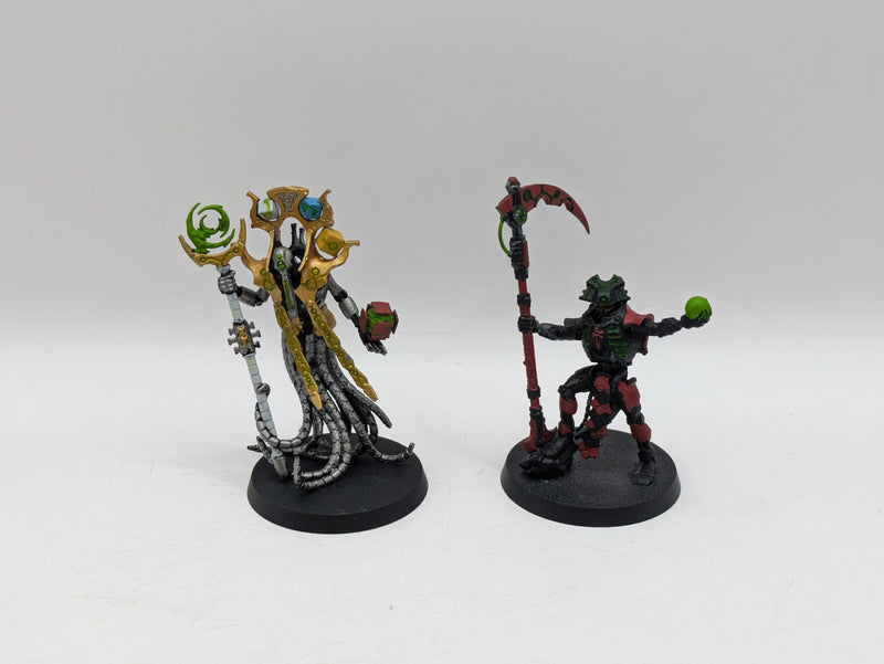 Warhammer 40k: Necron Chronomancer and Overlord (AT031)