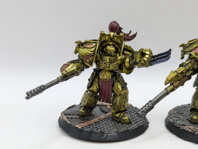 Warhammer 40k: Adeptus Custodes Aquilon Terminators with Infernus Firepikes (AW227)