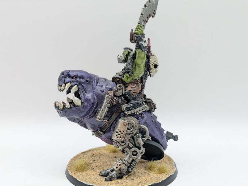 Warhammer 40k: Ork Beastboss on Squigosaur (AX091)