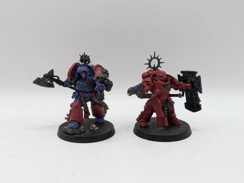 Warhammer 40k: Space Marine Blood Angels Terminator Librarian and Lieutenant (AE082)