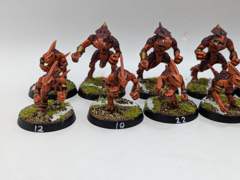 Warhammer Blood Bowl: Converted Lizardmen Team - Well Painted (AT207)