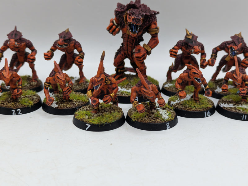 Warhammer Blood Bowl: Converted Lizardmen Team - Well Painted (AT207)