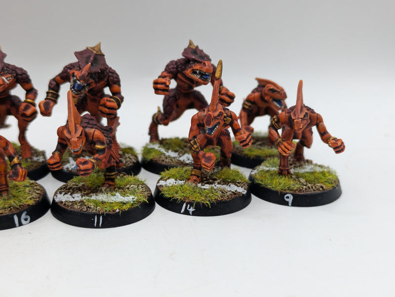 Warhammer Blood Bowl: Converted Lizardmen Team - Well Painted (AT207)