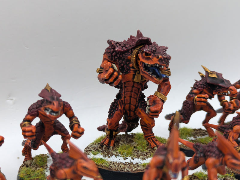 Warhammer Blood Bowl: Converted Lizardmen Team - Well Painted (AT207)