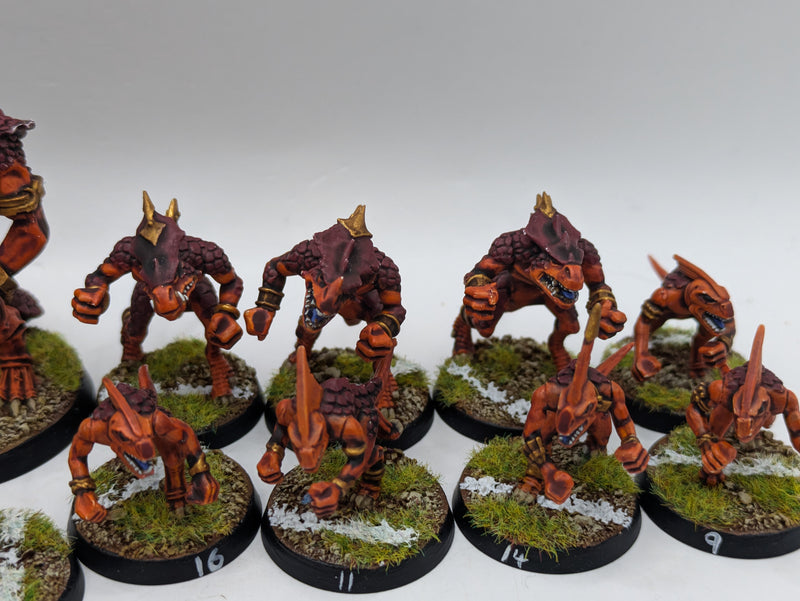 Warhammer Blood Bowl: Converted Lizardmen Team - Well Painted (AT207)