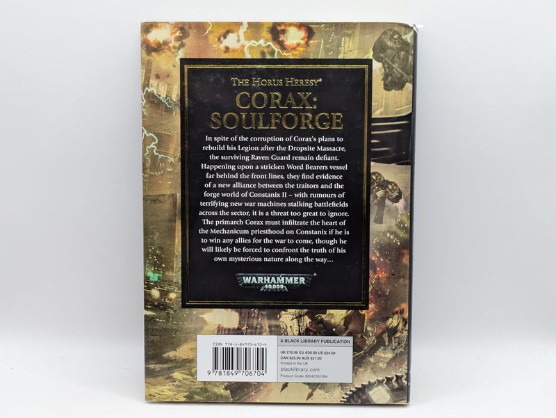 Warhammer The Horus Heresy: Corax: Soulforge - Gav Thorpe Hardback (AS798)