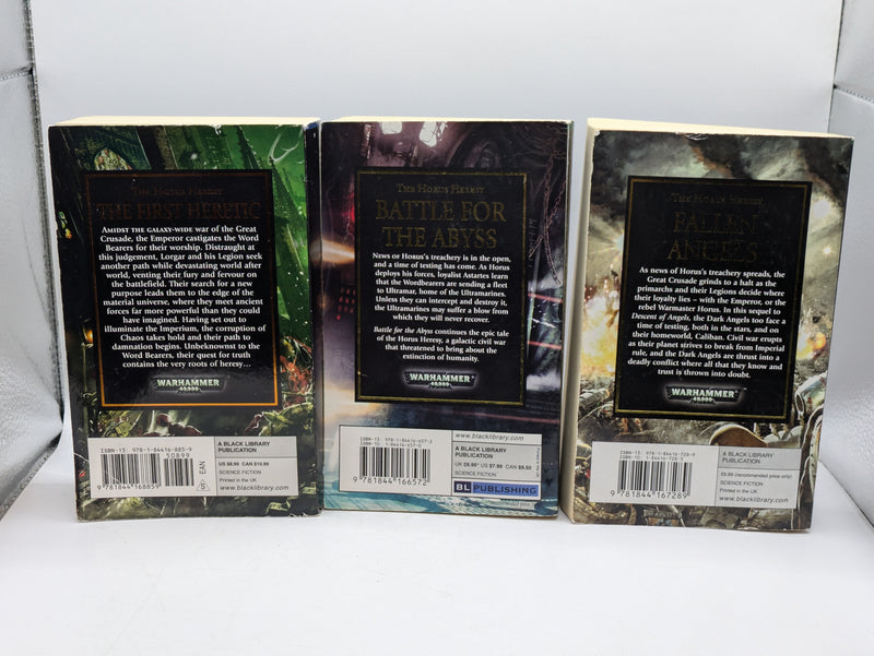 Warhammer The Horus Heresy: The First Heretic, Battle For The Abyss and Fallen Angels (AS795)