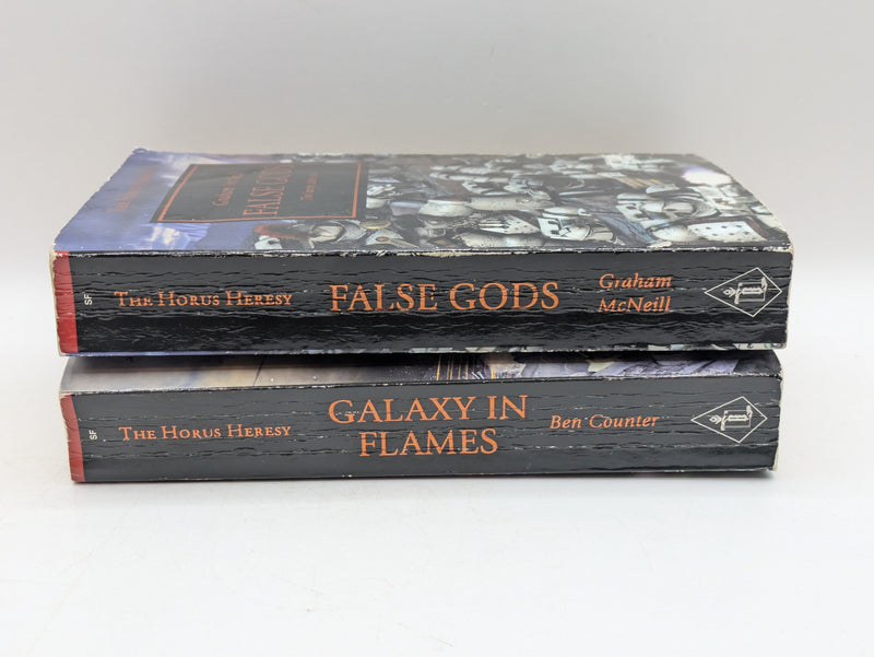 Warhammer The Horus Heresy: False Gods by Graham McNeill and Galaxy in Flames by Ben Counter (AS790)