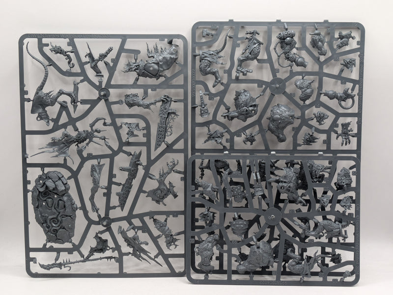 Warhammer Age of Sigmar: Skaven Clawlord on Gnaw-beast and Rat Ogres (SPRUE003)