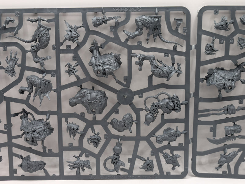 Warhammer Age of Sigmar: Skaven Clawlord on Gnaw-beast and Rat Ogres (SPRUE003)