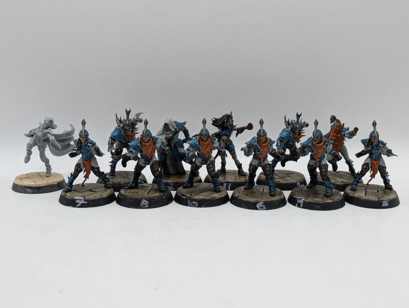 Warhammer Blood Bowl: Dark Elf Blood Bowl Team - Well Painted (BA075)
