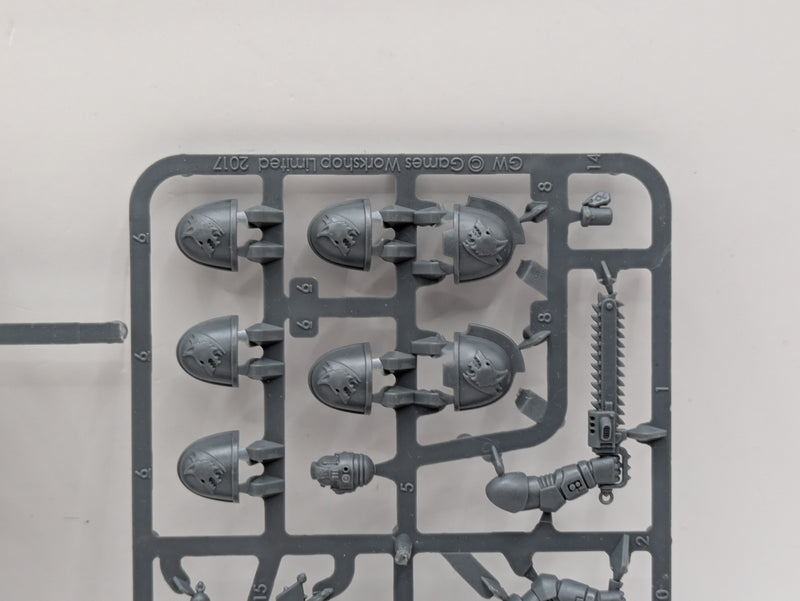 Warhammer 40k: Space Marines Bladeguard Lieutenant and Space Wolf Upgrades (BC140)