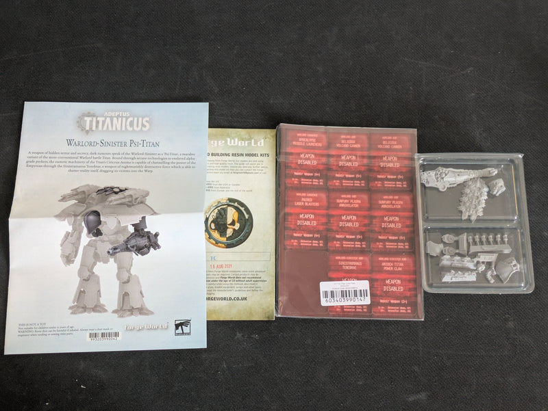 Warhammer Legions Imperialis: Warlord -Sinister Psi-titan Upgrade Set (AV252)