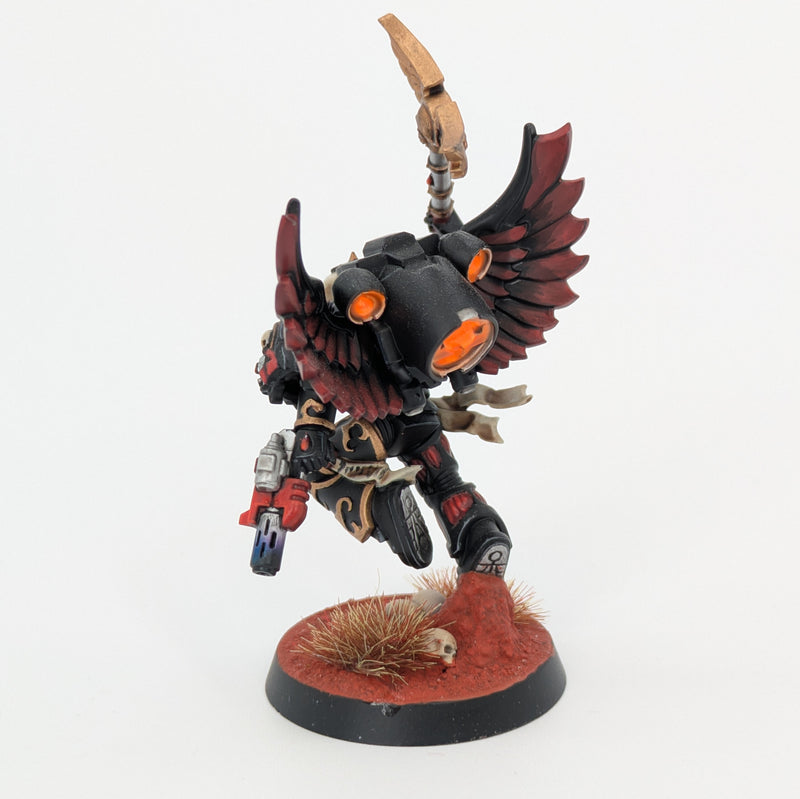 Warhammer 40k: Space Marines Blood Angels Chaplain with Jump Pack - Pro Painted (AA033)