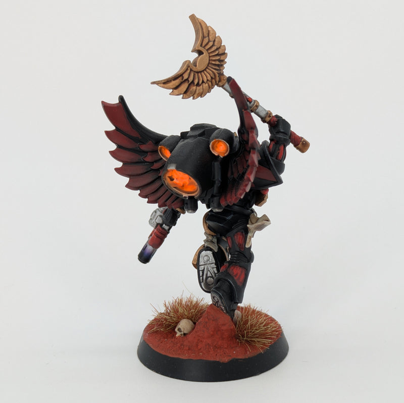 Warhammer 40k: Space Marines Blood Angels Chaplain with Jump Pack - Pro Painted (AA033)