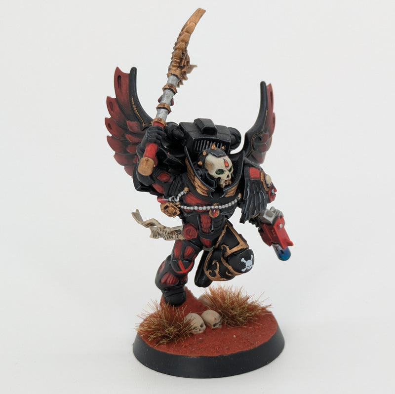 Warhammer 40k: Space Marines Blood Angels Chaplain with Jump Pack - Pro Painted (AA033)