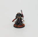 Warhammer 40k: Space Marines Blood Angels Chaplain - Pro Painted (AW123)
