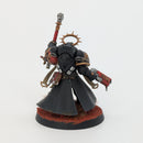 Warhammer 40k: Space Marines Blood Angels Chaplain - Pro Painted (AW123)