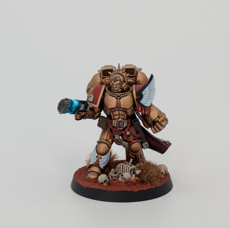Warhammer 40k: Space Marines Blood Angels Captain - Pro Painted (AJ123)