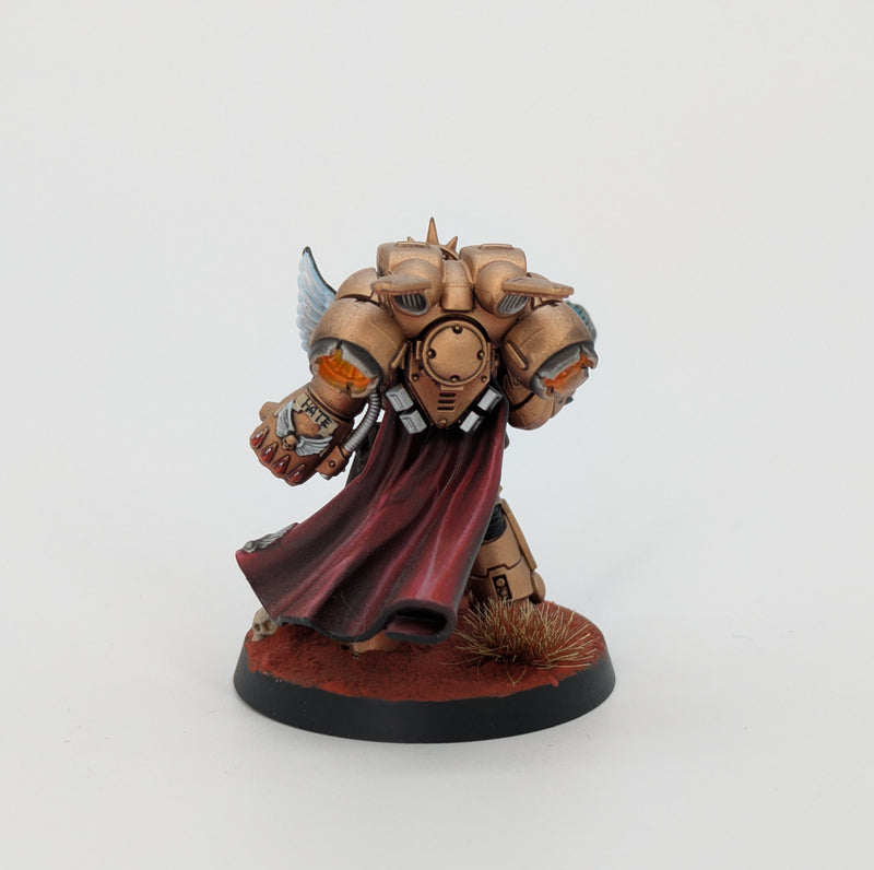 Warhammer 40k: Space Marines Blood Angels Captain - Pro Painted (AJ123)