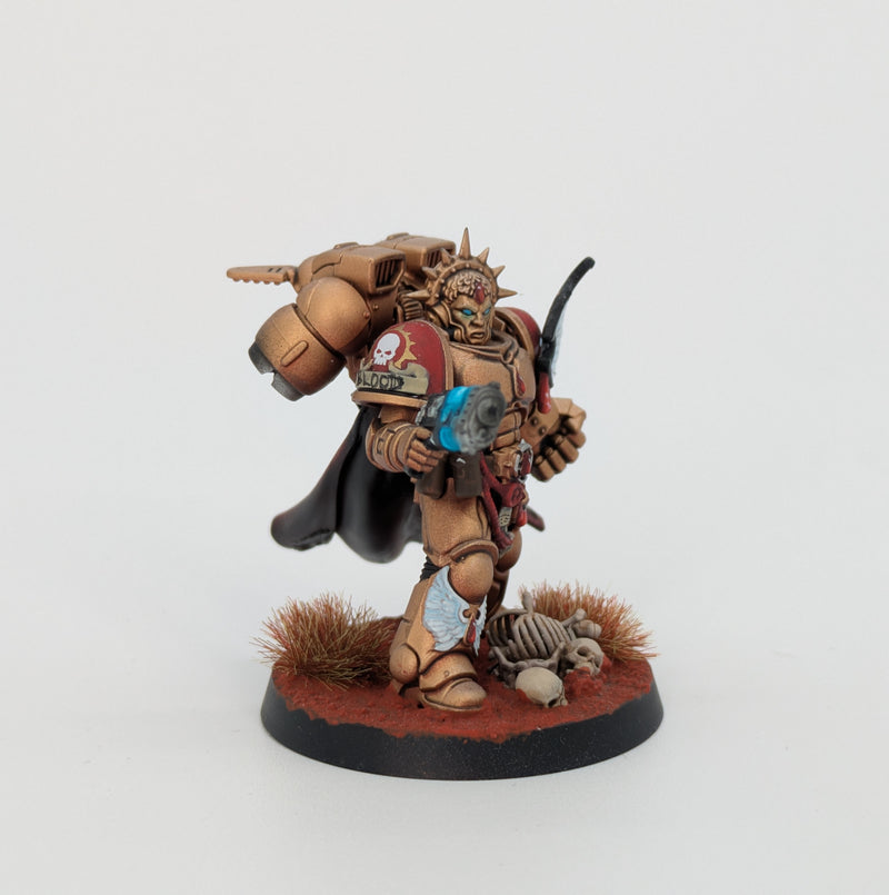 Warhammer 40k: Space Marines Blood Angels Captain - Pro Painted (AJ123)