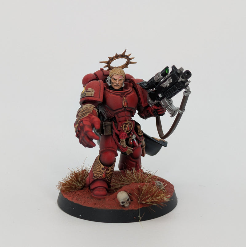 WARHAMMER 40K SPACE Marines Blood Angels Pro Painted Sergeant Captain Axe Gw WARHAMMER 40K SPACE Marines Blood Angels Pro Painted Sergeant Captain Axe Gw