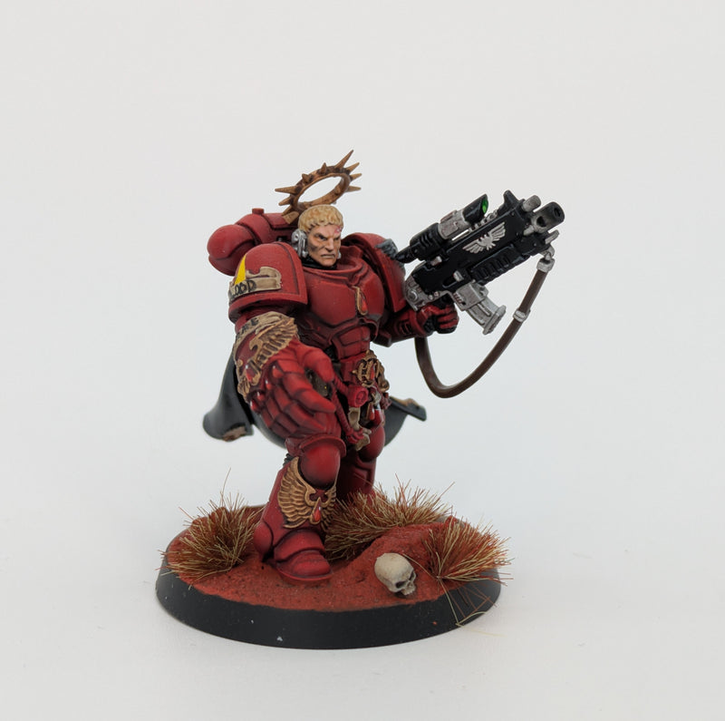 Warhammer 40k: Space Marines Blood Angels Captain - Pro Painted (BA060)