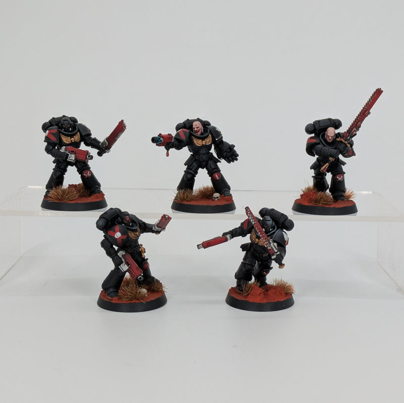 Warhammer 40k: Space Marines Blood Angels Death Company Intercessors - Pro Painted (AF069)