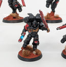 Warhammer 40k: Space Marines Blood Angels Jump Pack Intercessors - Pro Painted (AT061)