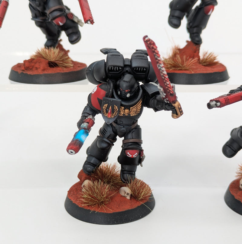 Warhammer 40k: Space Marines Blood Angels Jump Pack Intercessors - Pro Painted (AT061)