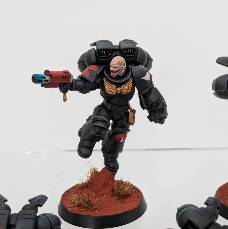 Warhammer 40k: Space Marines Blood Angels Jump Pack Intercessors - Pro Painted (AT061)